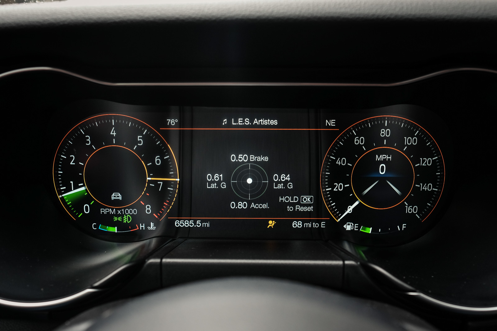 2018 Ford Mustang GT digital dash