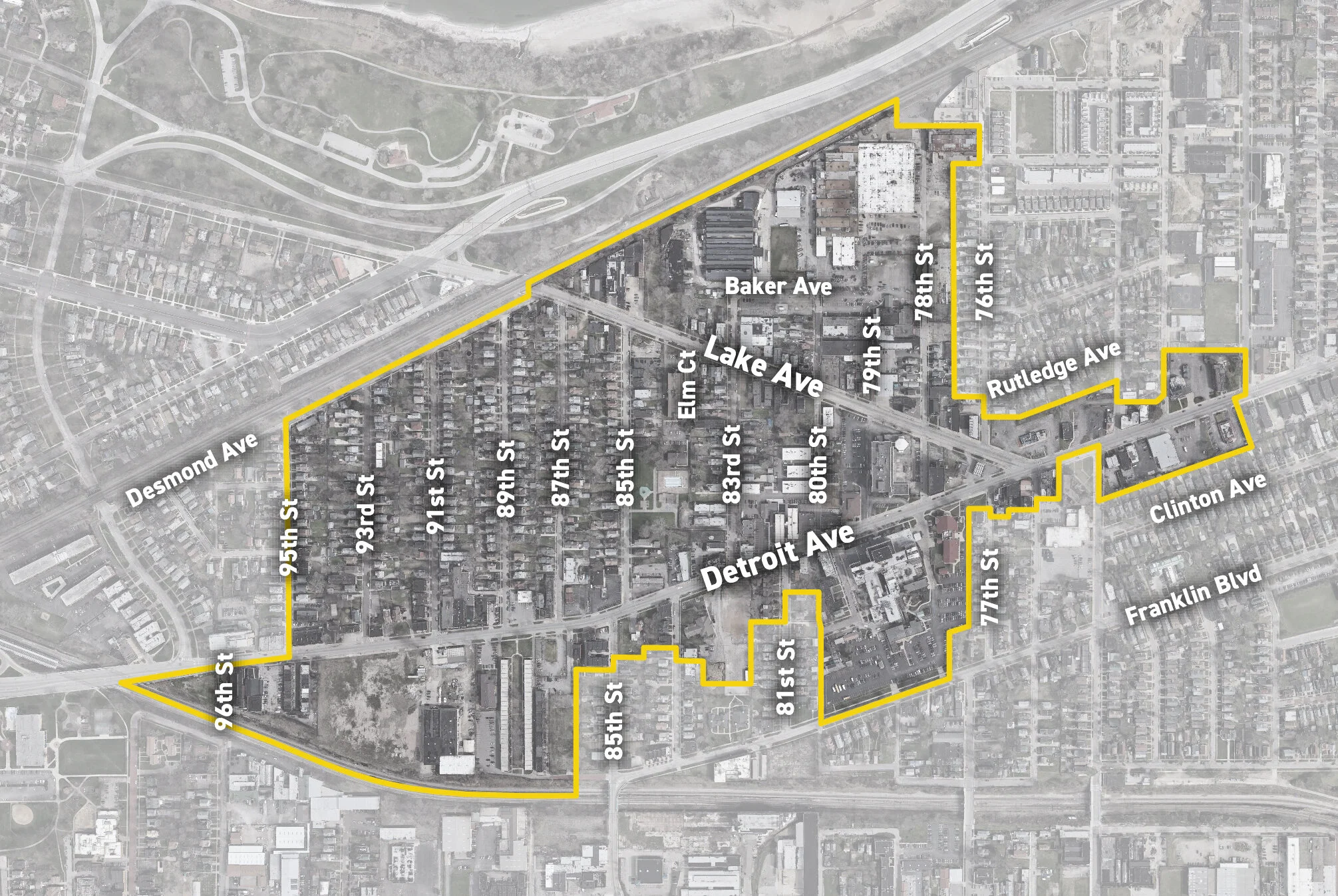 1st Pilot Area Boundary (Detroit Shoreway & Cudell)
