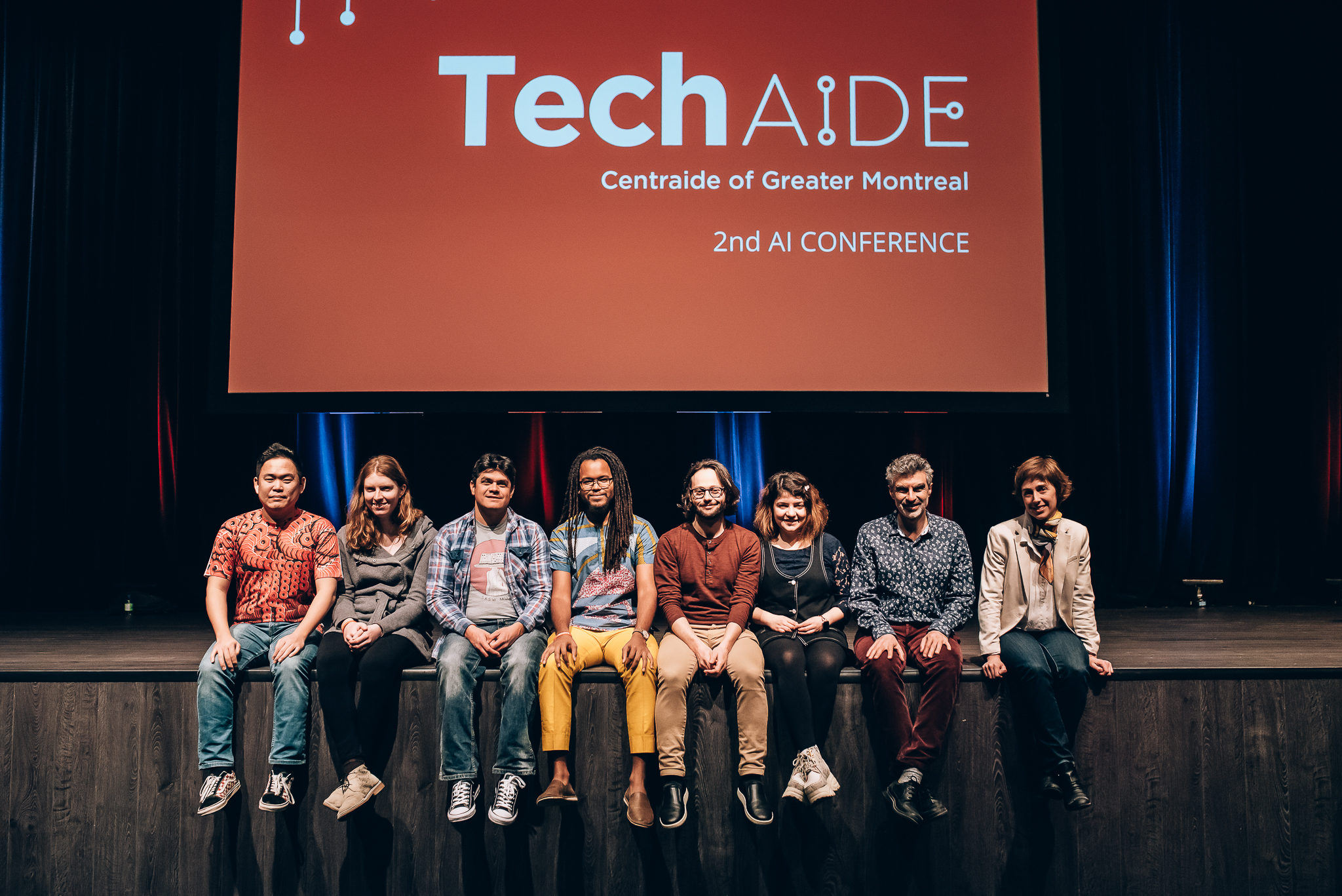2019 AI CONFERENCE In collaboration with Hugo Larochelle from Google Brain, TechAide hosted a 2nd edition of its 1-day research conference on artificial intelligence on April 26th. The event will brought together world-renowned researchers in the field and raised $165,000 for Centraide of Greater Montreal.