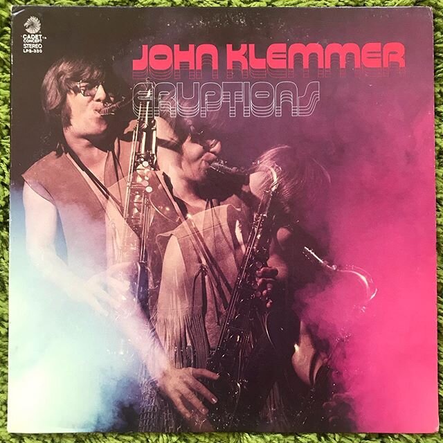John Klemmer- Eruptions- Cadet Concept 1970. Amazing record! Give this a play! #johnklemmer #eruptions #gardensofuranus #cadetconcept #jazz #cadetrecords #vinyl #records #vinyligclub #recordcollector #mikelang #lynnblessing #artjohnson #johndentz #wo