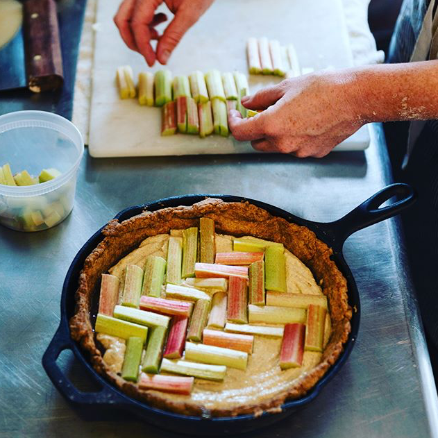 Tart in progress; Delhi, NY  (photo by Liz Clayman)