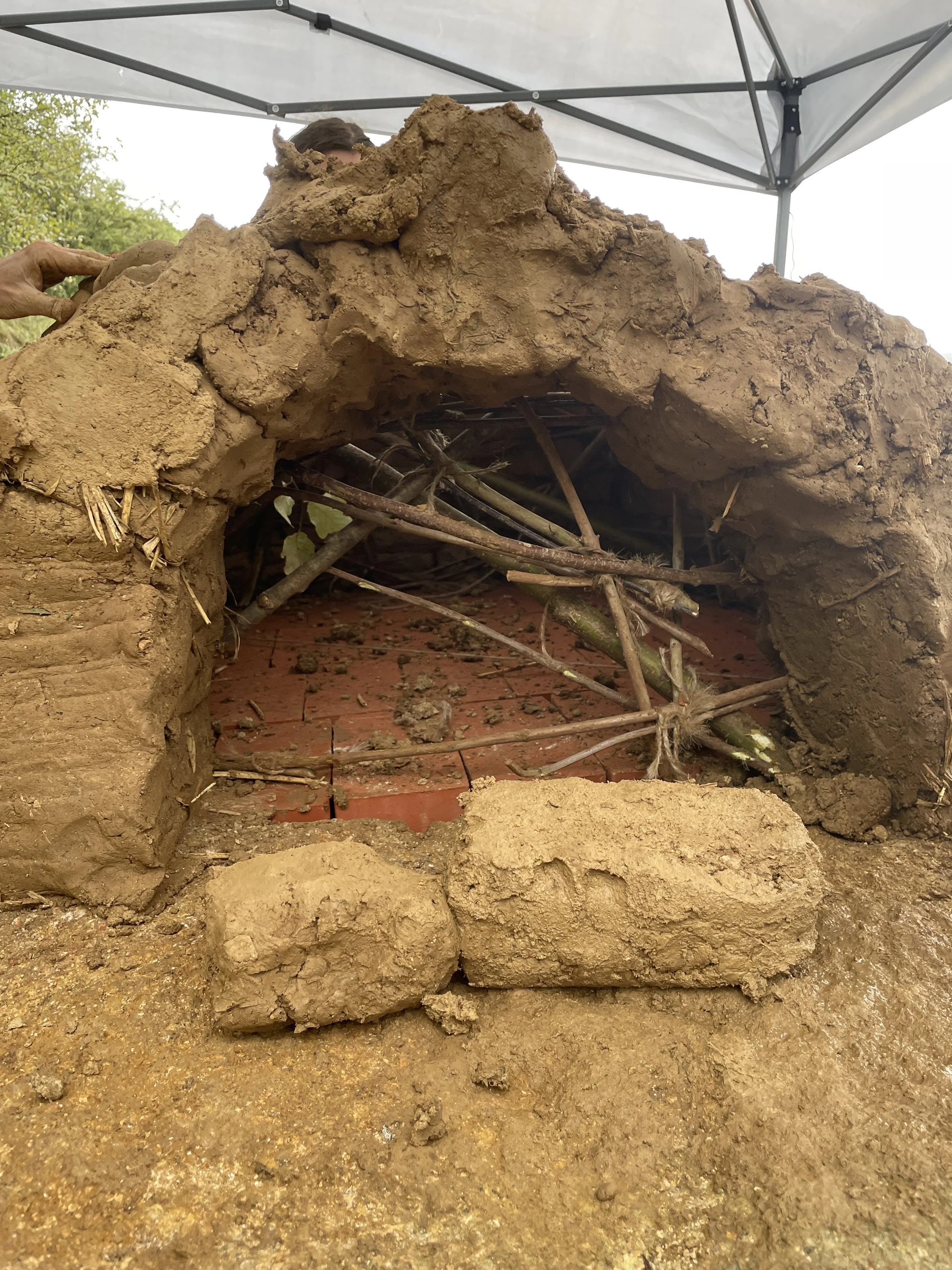 CC First layer of clay over basket.JPG