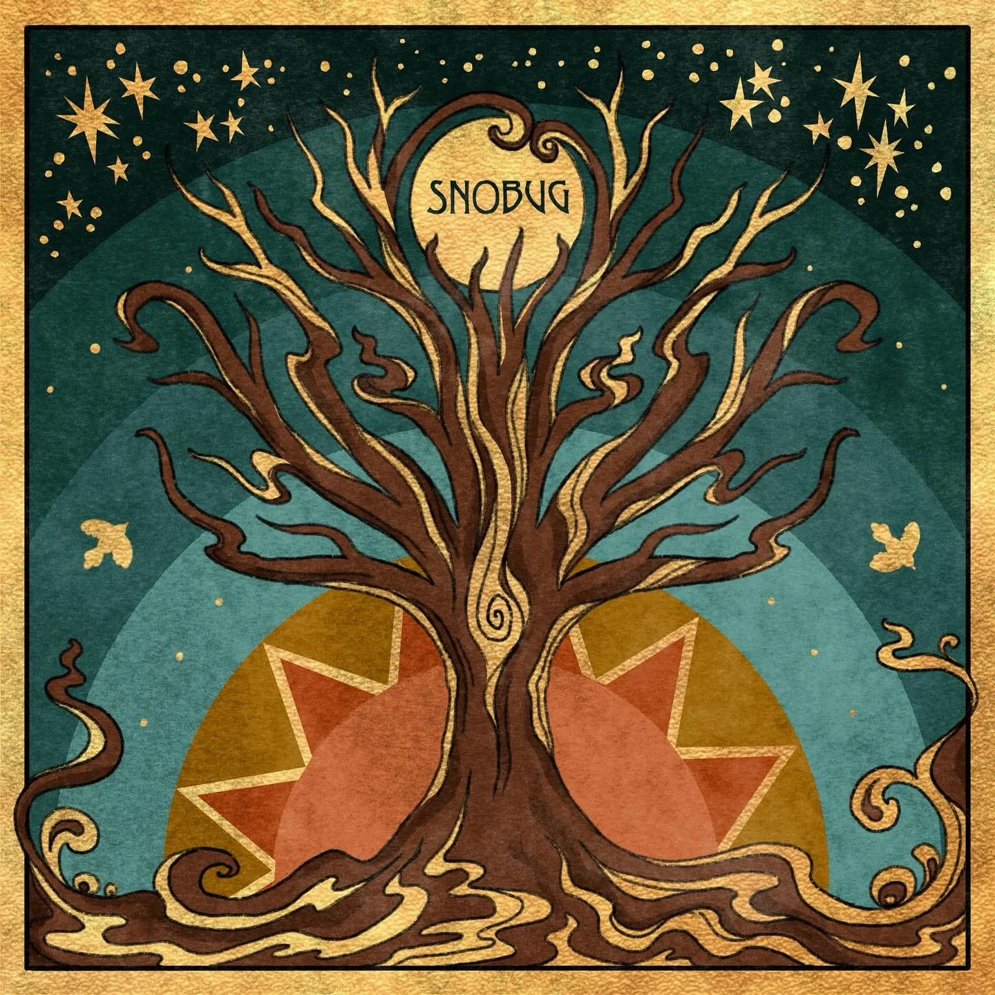 I&rsquo;m thrilled to share the album artwork that I created for my dear friends @snobug_music ✨🫶🏻 the album is beautiful, and I can&rsquo;t wait for all of you to hear it. I&rsquo;m so happy to play a small part of the project with this artwork. T