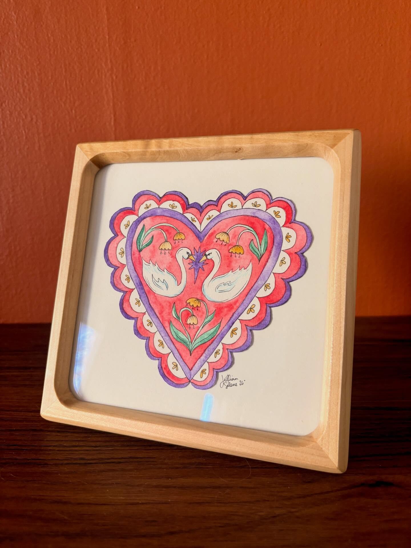 first art market of the season is this Friday, April 4th at @guthriegreen from 6-9pm!!! this lil swan piece is available plus lots of other goodies!! 🦢🌸🌈