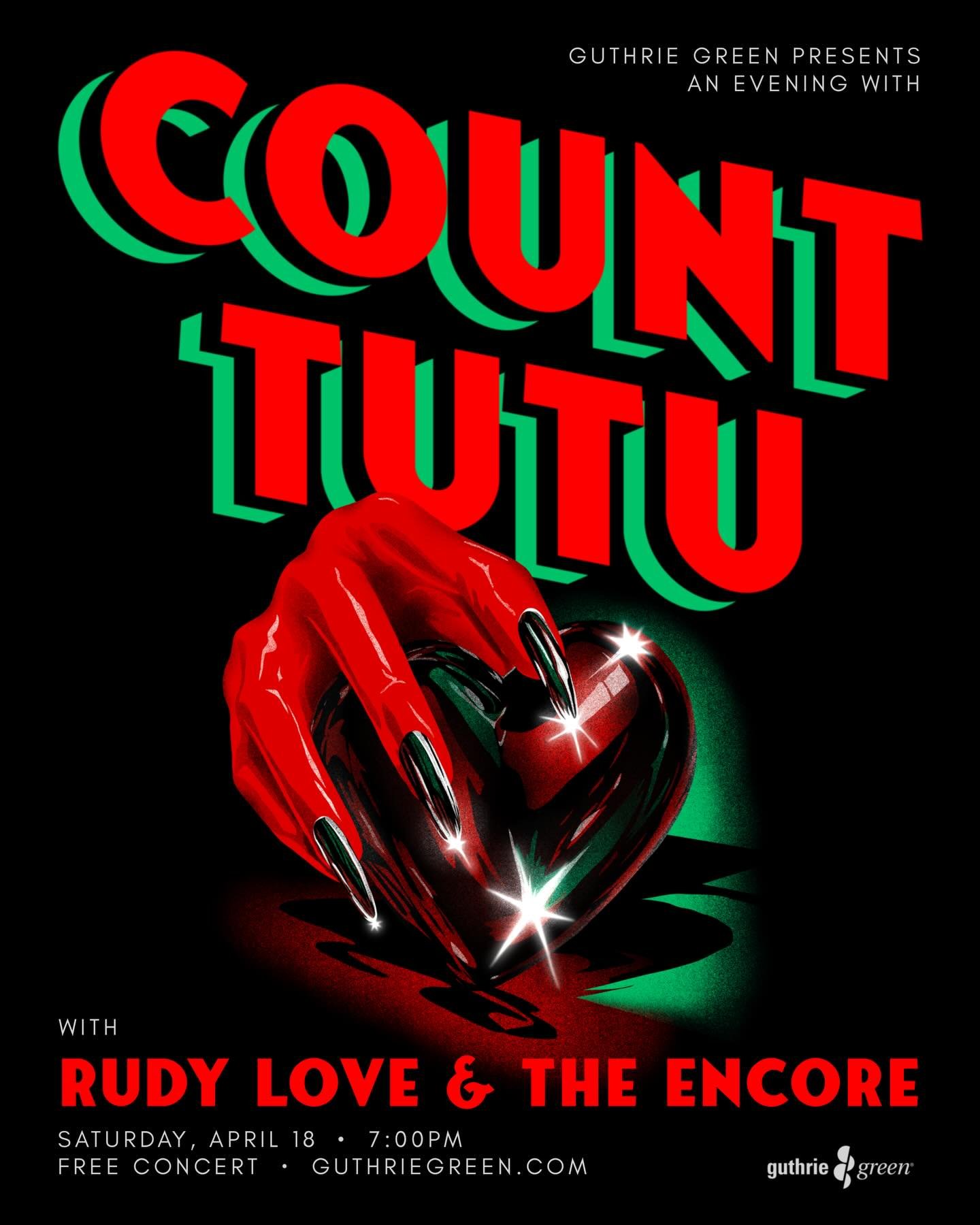 my latest poster design for the upcoming @count_tutu show at @guthriegreen 🖤💃🏻 see you there!!!