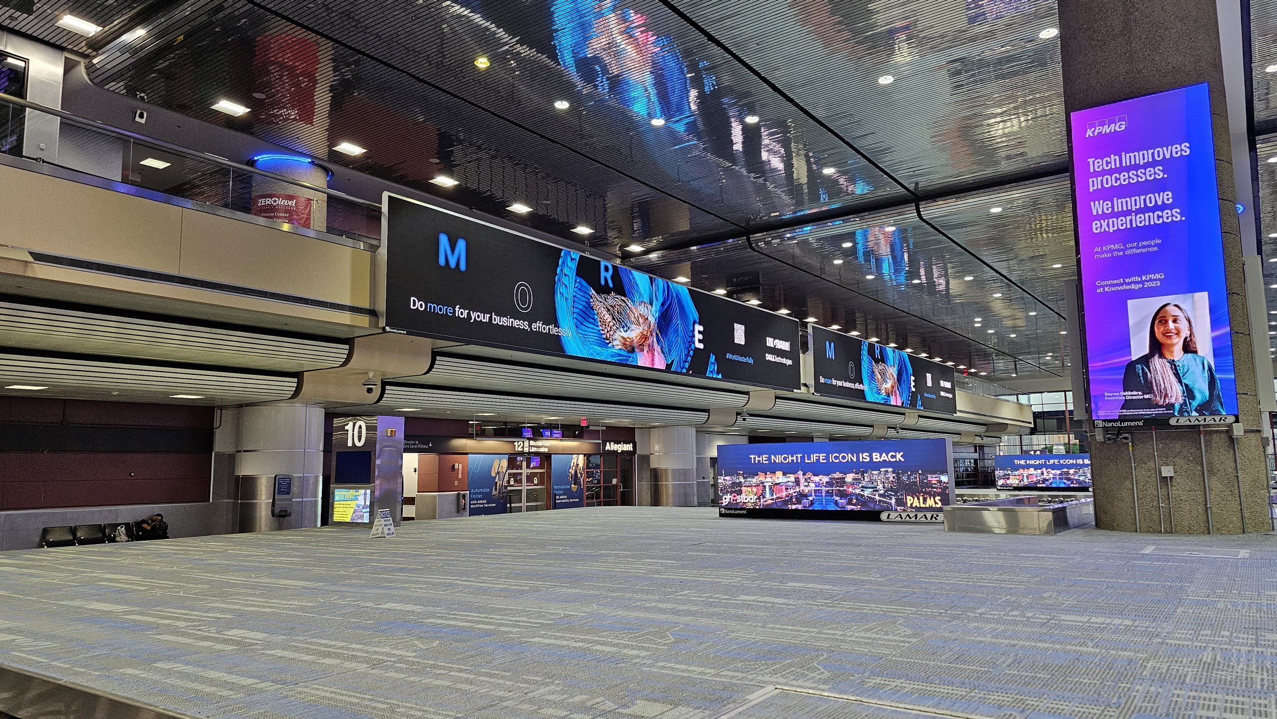 Static banner inside the terminal
