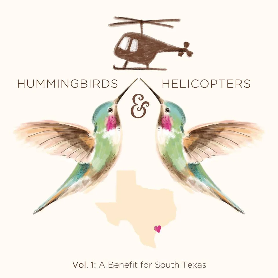 All proceeds of the NEW Hummingbirds & Helicopters, Vol 1: A Benefit for South Texas album (coming out April 6th) will be donated to The Schoolbox Project to support trauma-informed work with children in the Gulf Coast region. Album launches April 6, 2017. Pre-Order today! Apple Music // Amazon // Google Play