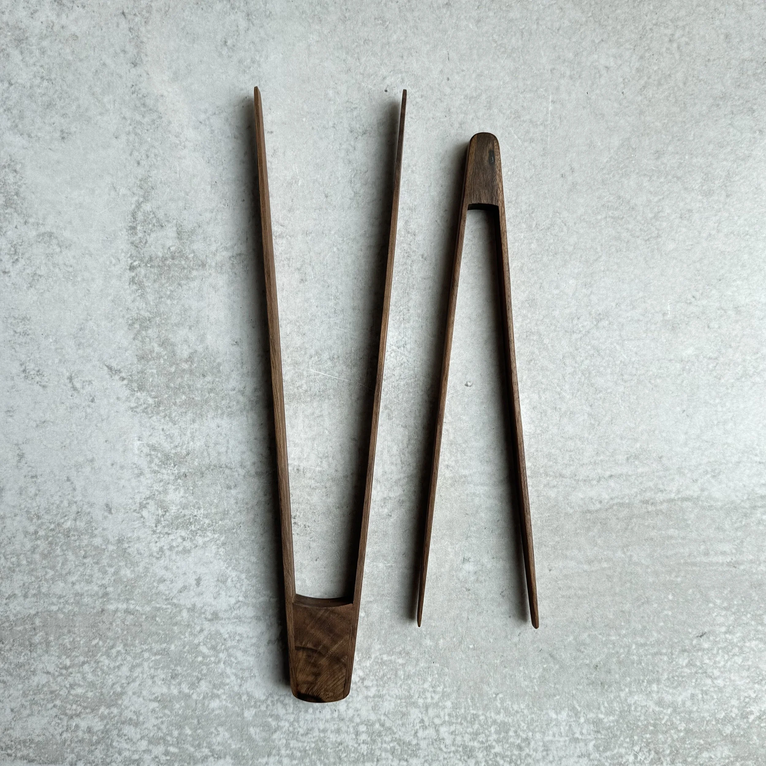 Walnut Wood Tongs