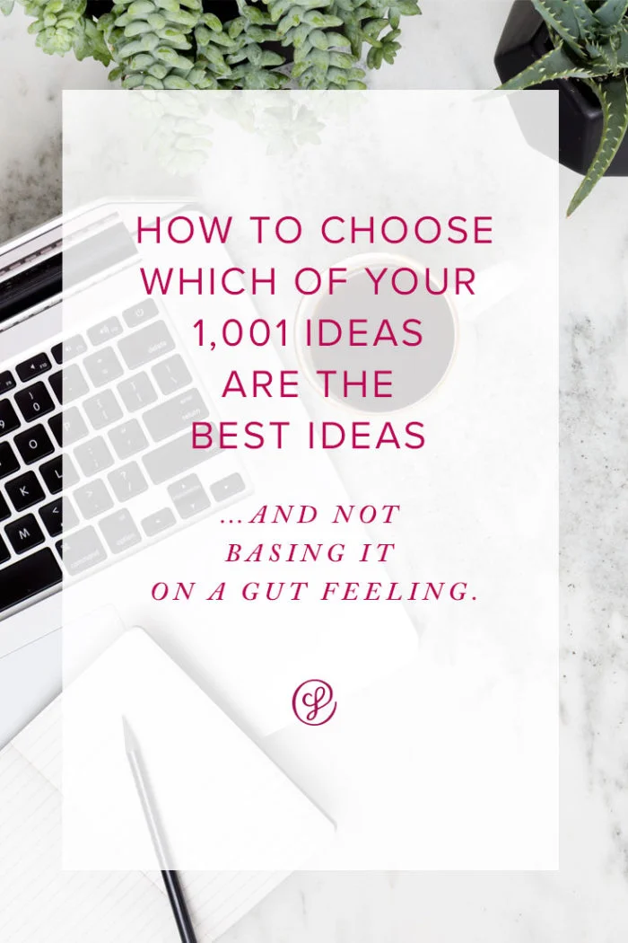 Annual Planning and How to Choose Which Of Your 1001 Ideas are the Best Ones.