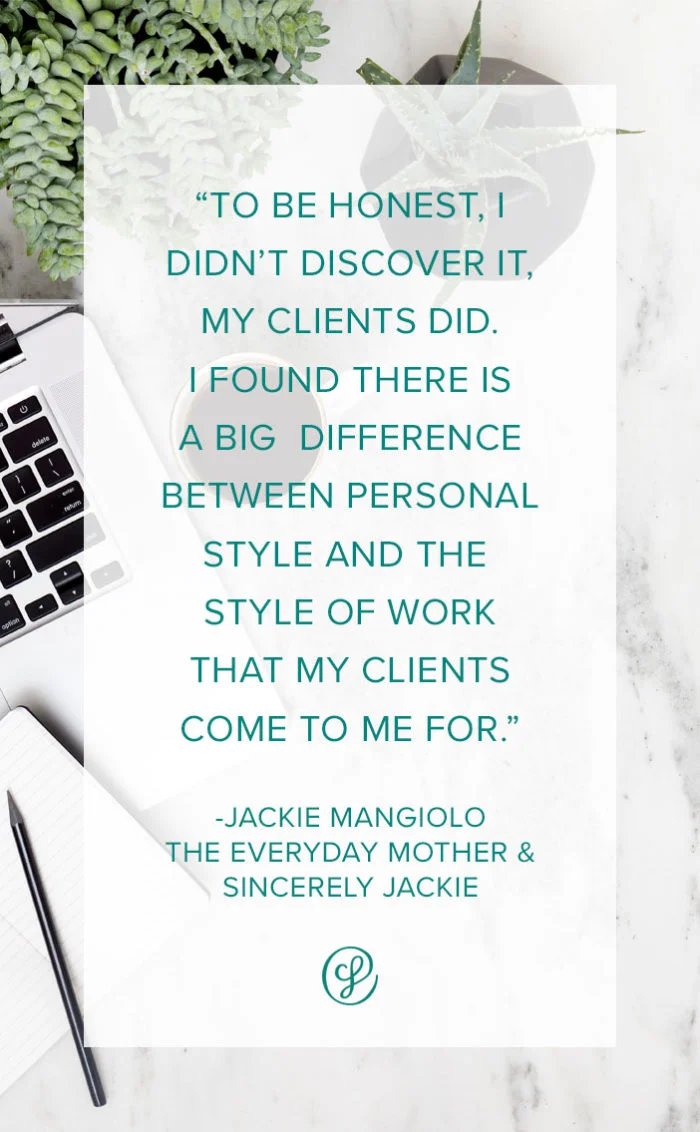 Ask a creative founder - Jackie Mangiolo - How did you find your signature style?