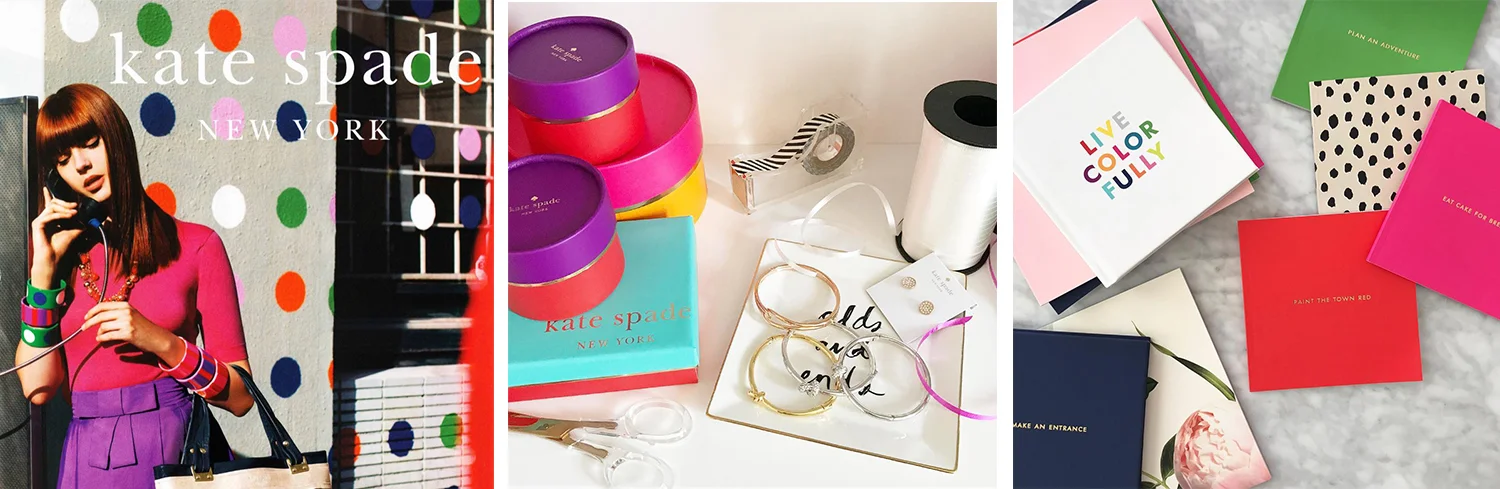 The Kate Spade brand is consistent in everything from their product design to their packaging to their messaging and advertising.
