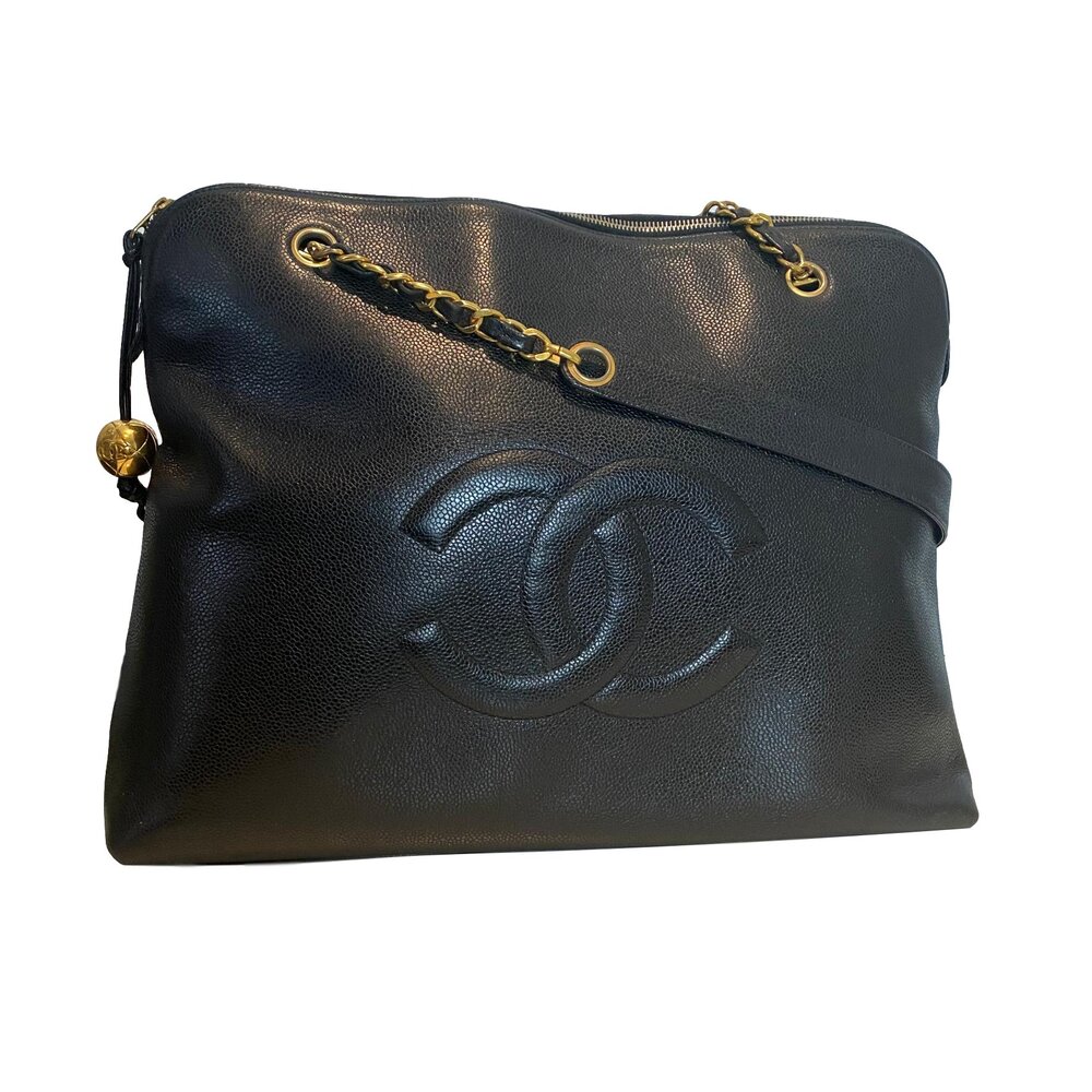 Vintage Chanel large brown caviar leather 2.55 camera bag style chain –  eNdApPi ***where you can find your favorite designer  vintages..authentic, affordable, and lovable.