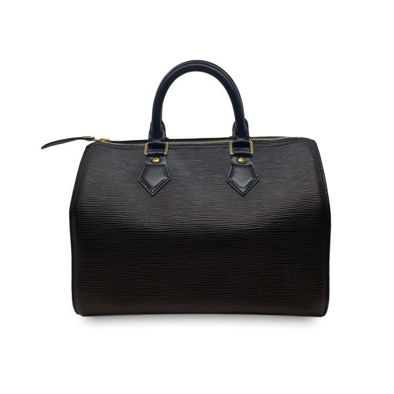 Louis Vuitton Vintage Louis Vuitton Sablon Black Epi Leather Hand Bag