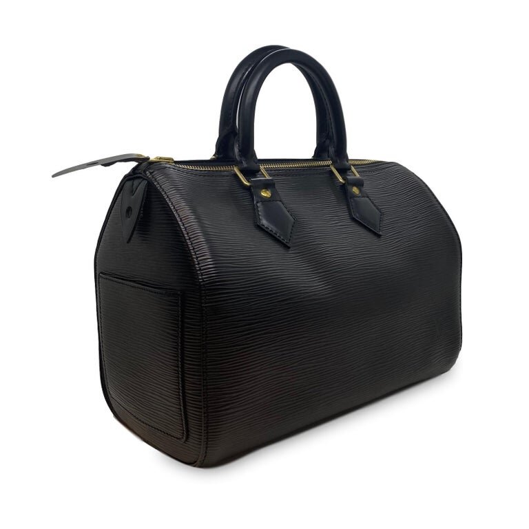 Louis Vuitton Speedy 25 Black EPI Leather Handbag VI0994