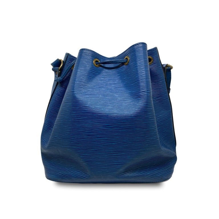 Louis Vuitton Noe PM Bucket Bag in Toledo Blue EPI Leather, France 1995.