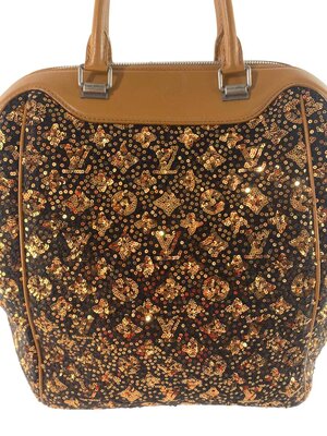 Louis Vuitton Black RARE Sequin Limited Edition Sunshine Express