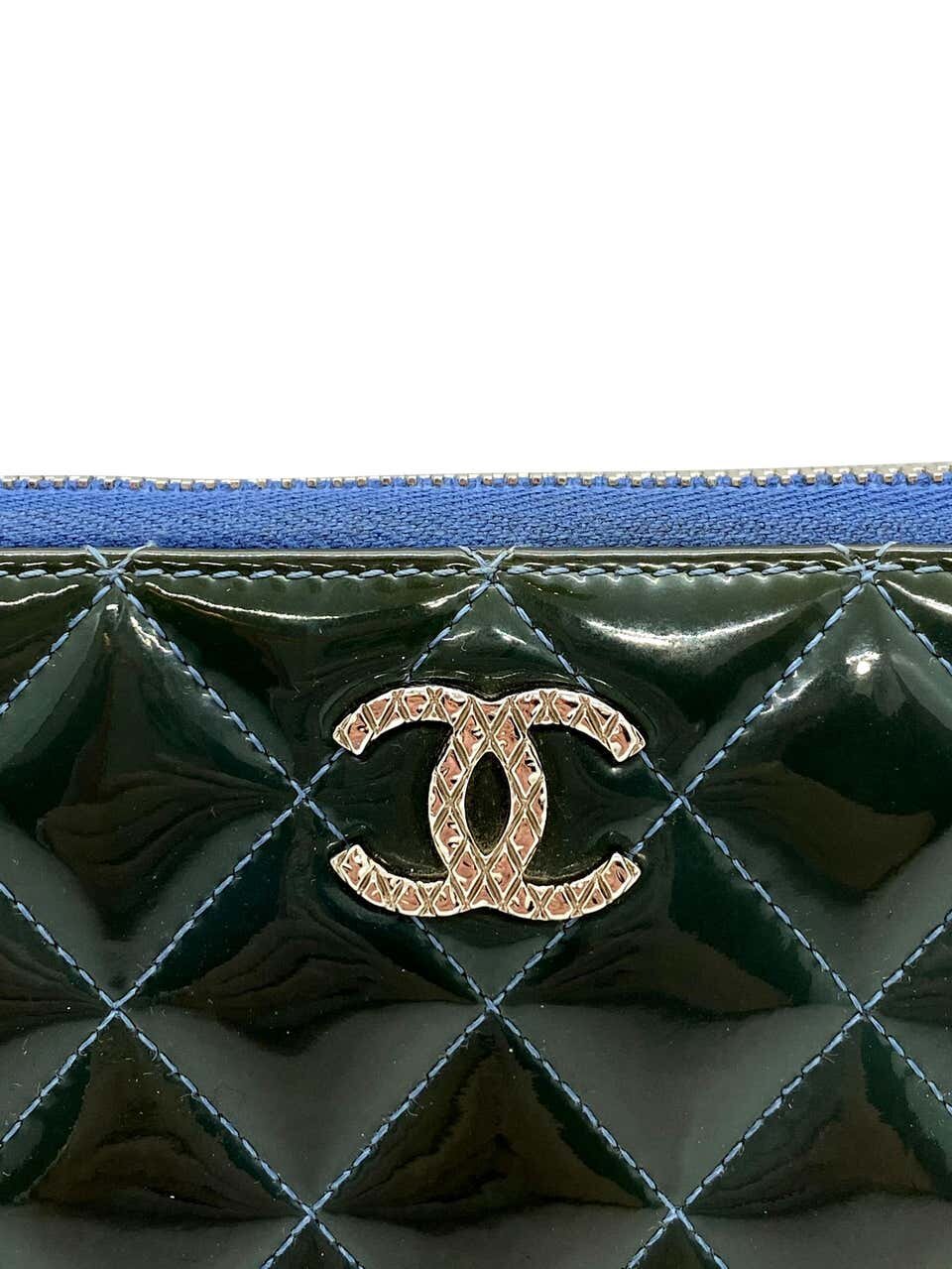 Chanel Timeless Zip Long Wallet Caviar Silver-tone Navy in Caviar Leather  with Silver-tone - US