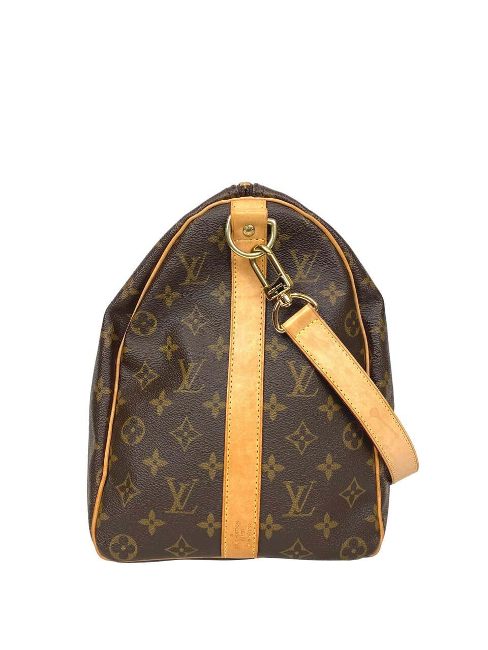 Lot - Louis Vuitton French Company Mono 45 Duffel