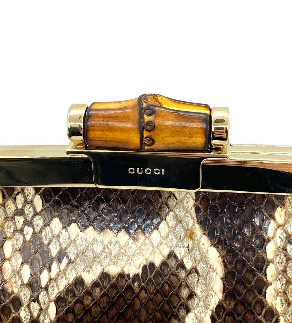 Gucci Tom Ford for Gucci Python Bag - Gold Shoulder Bags, Handbags
