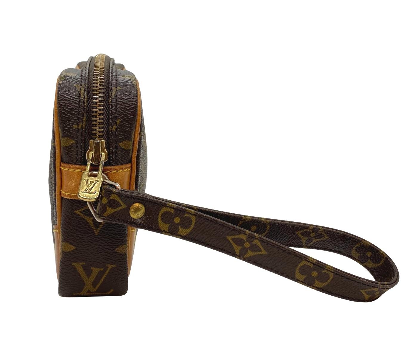 Louis Vuitton Monogram Pochette Marly Dragonne 22 Wristlet – Maidenlane  Designer Consignment