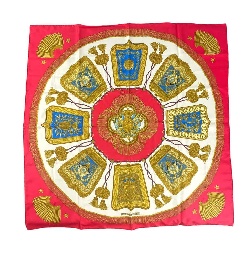 Hermès "Poste et Cavalerie" Silk Scarf by Joachim Metz circa 1986