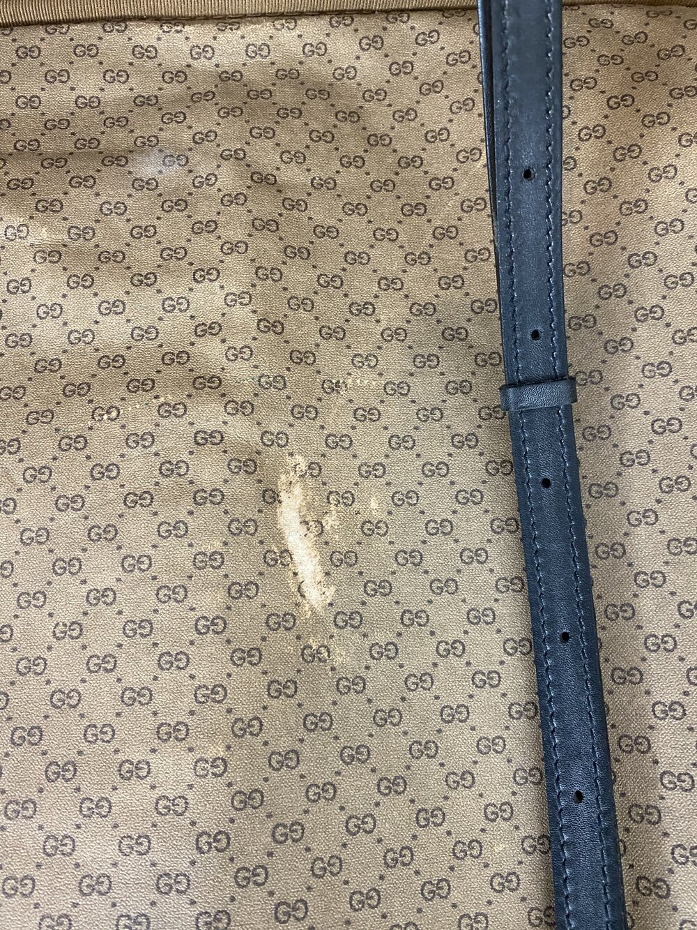 Gucci Vintage Monogram Canvas Tote Bag Large