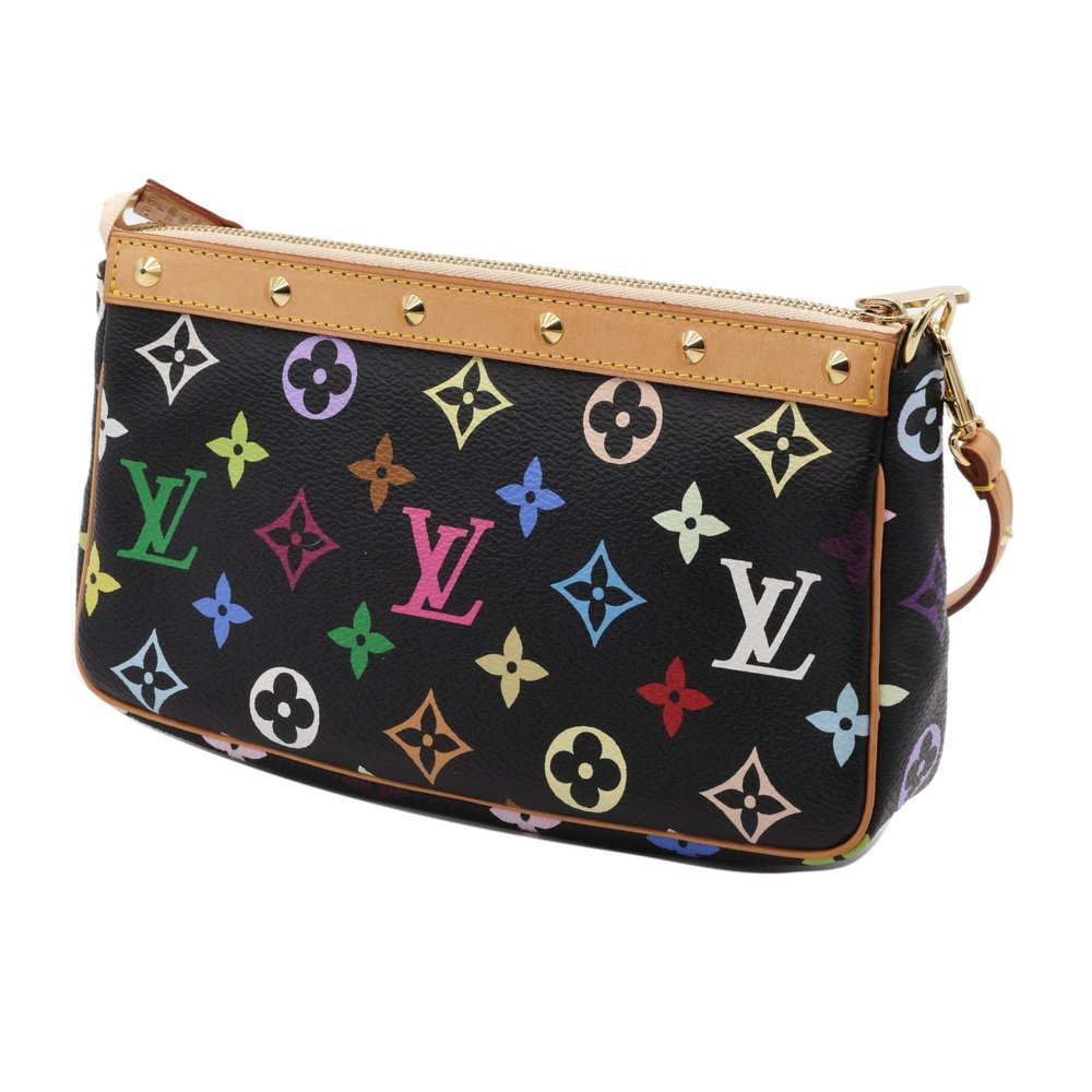 Louis Vuitton x Murakami Limited Edition Monogram Multicolor Pochette Bag,  2003. at 1stDibs