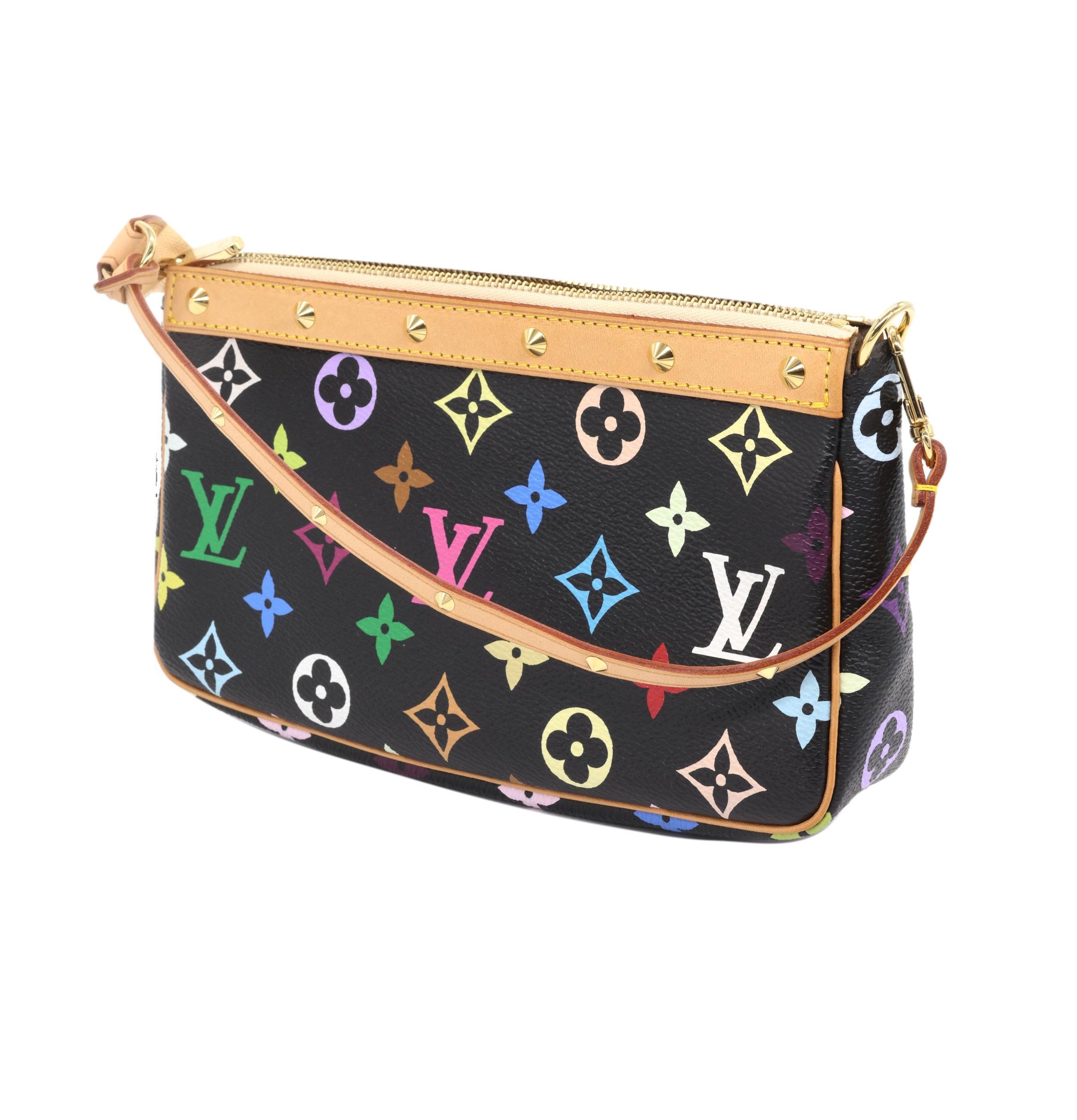 Louis Vuitton x Murakami Limited Edition Monogram Multicolor Pochette Bag, 2003
