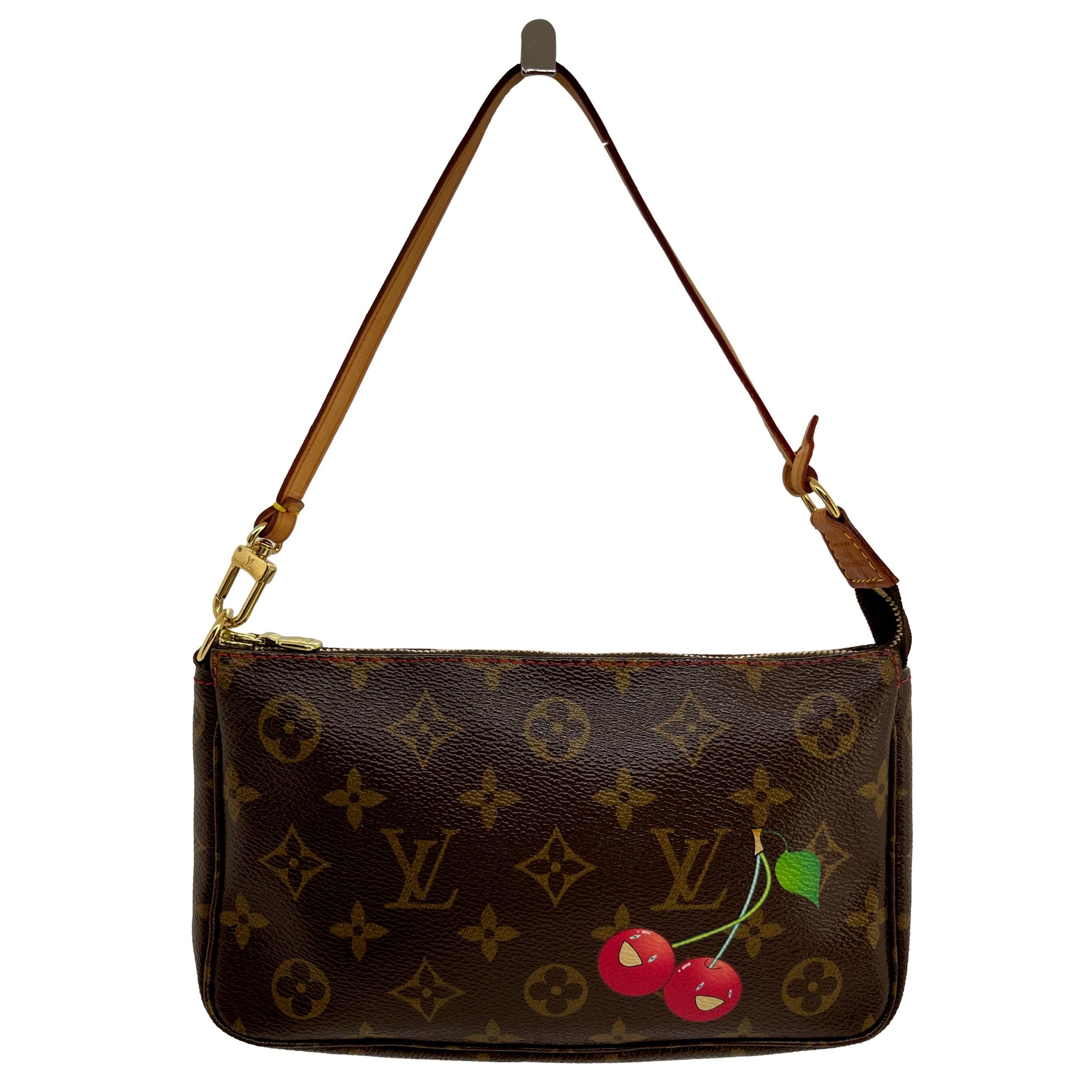 Louis Vuitton Limited Edition Monogram Cerises Murakami Pochette Bag, 2005