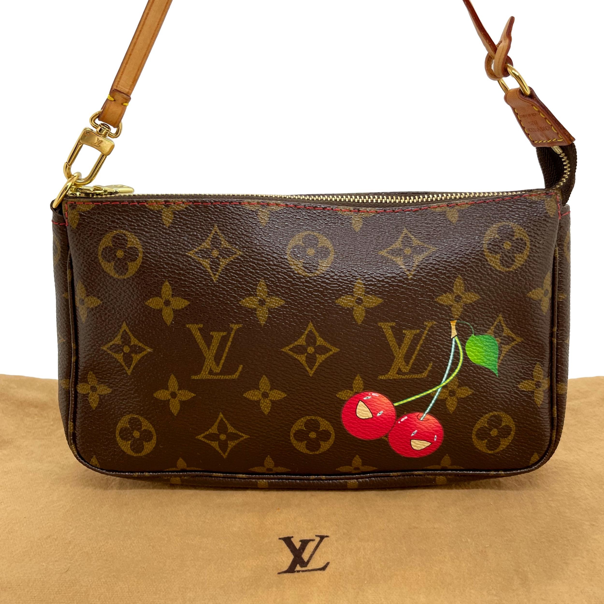 Louis Vuitton Limited Edition Monogram Cerises Murakami Pochette Bag, 2005