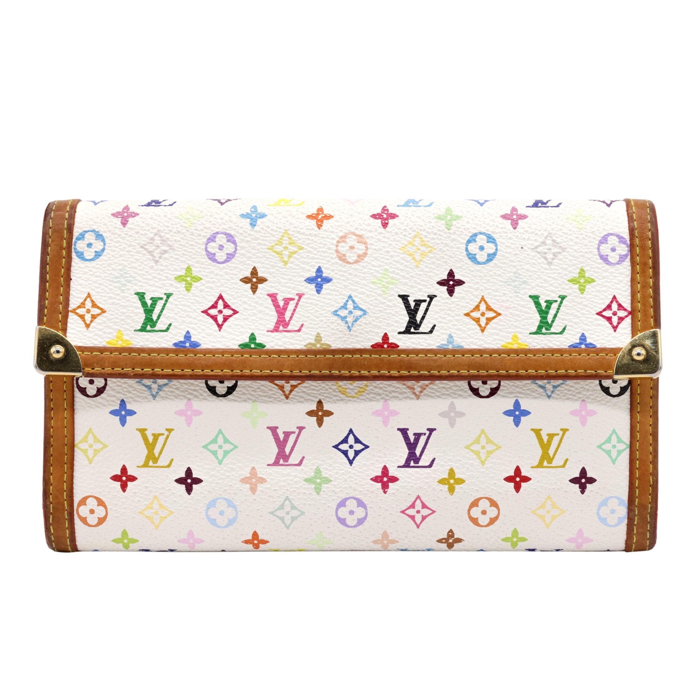 Louis Vuitton x Murakami Limited Edition Monogram Multicolor Porte Tresor Wallet