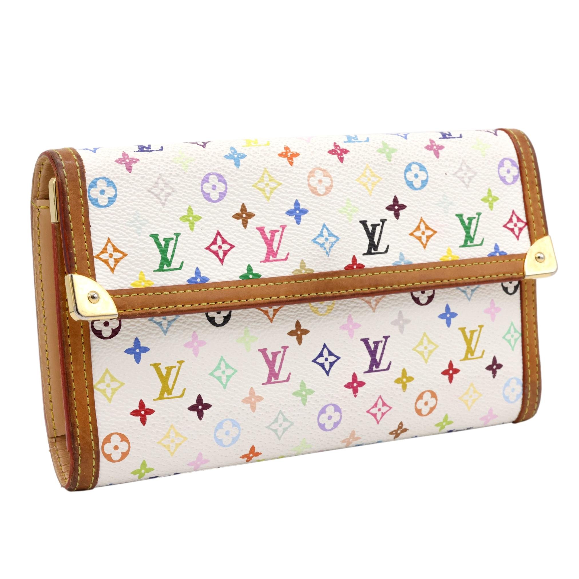 Louis Vuitton x Murakami Limited Edition Monogram Multicolor Porte Tresor Wallet
