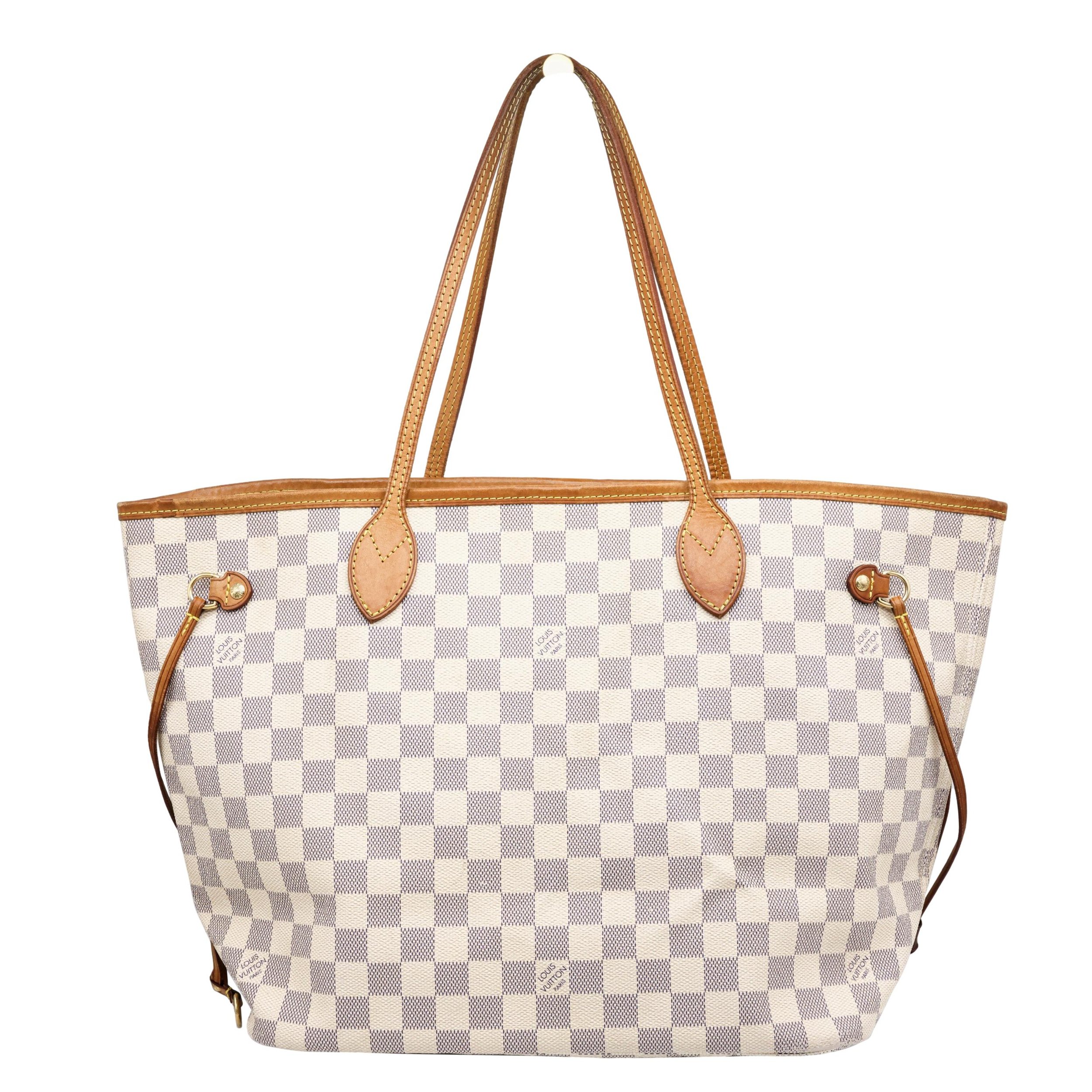 Louis Vuitton Damier Azure Neverfull Top Handle Tote Bag, France 2010.