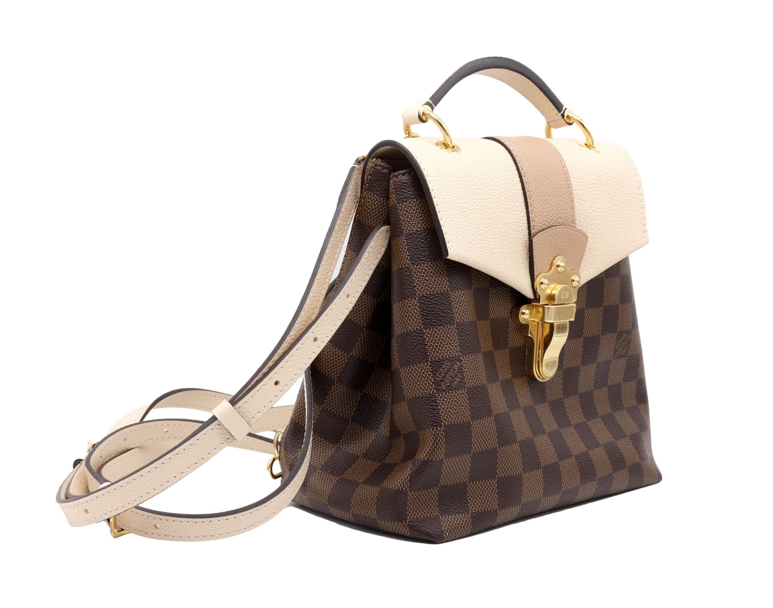 Louis Vuitton Damier Clapton Convertible Backpack Top Handle Shoulder Bag, 2018.