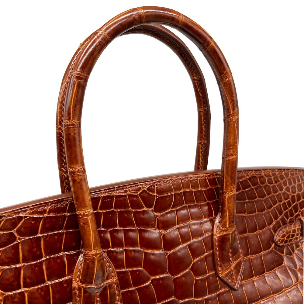 Hermes Birkin 35cm Brown Crocodile - Upper-Luxury