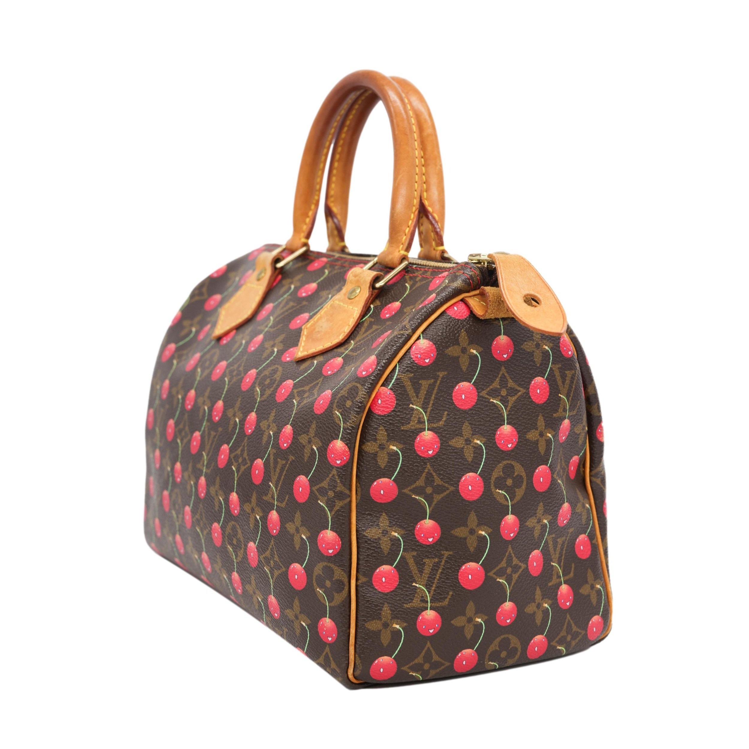Louis Vuitton Limited Edition Takashi Murakami Cerises Speedy 25 Handbag 1990-99