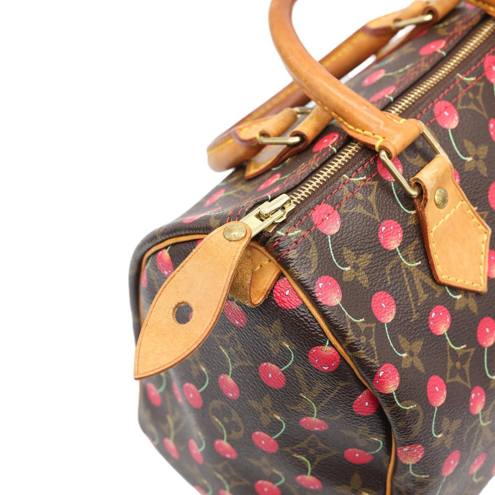 Sold at Auction: Murakami Louis Vuitton Cerises Speedy Handbag 25