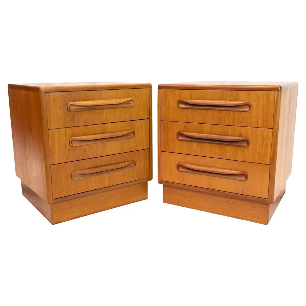 Pair of G Plan Teak 'Fresco' Chests by Victor Wilkins, English, ca. 1960