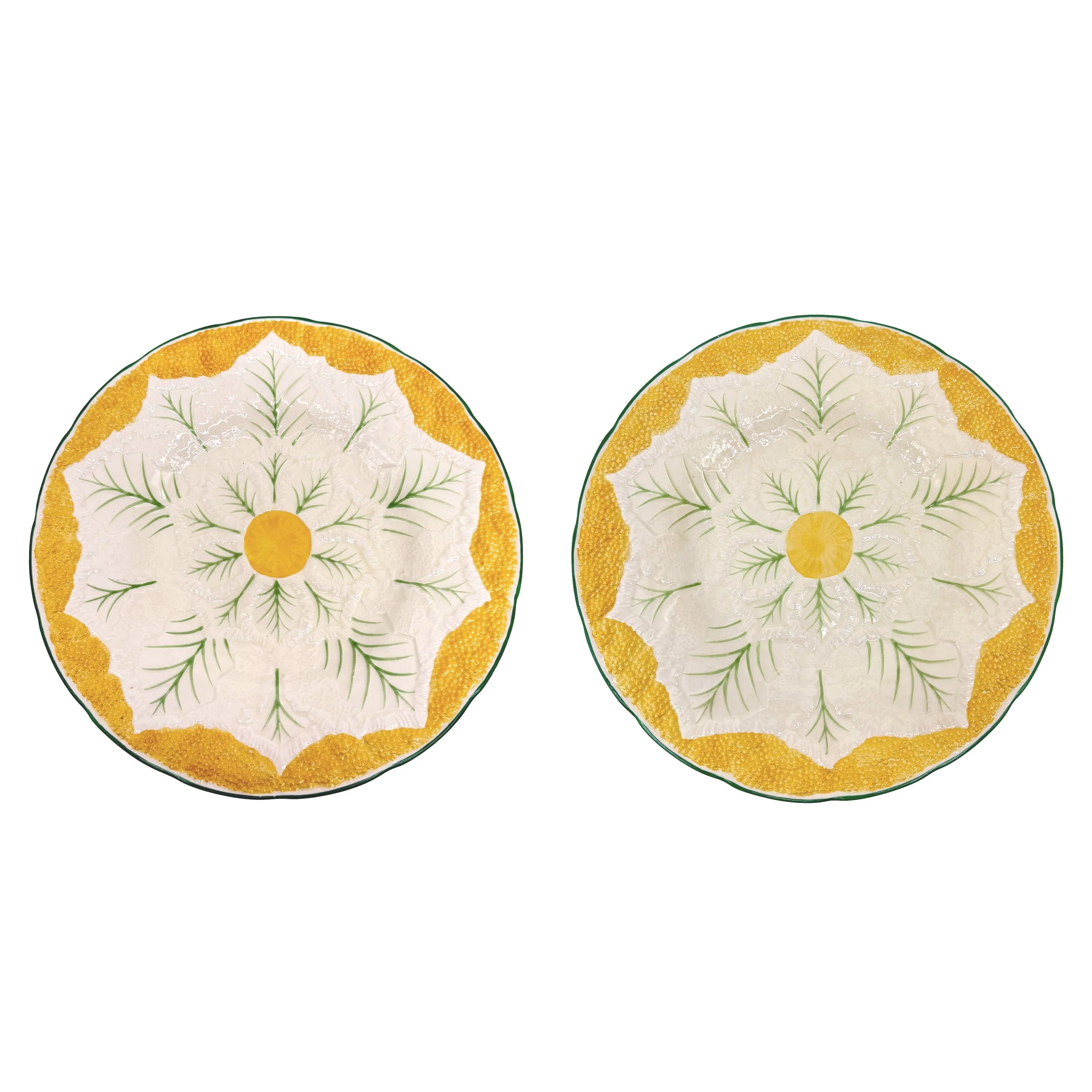 Early 20th Century Wedgwood Majolica Cauliflower Pattern Plate, English, ca. 1920