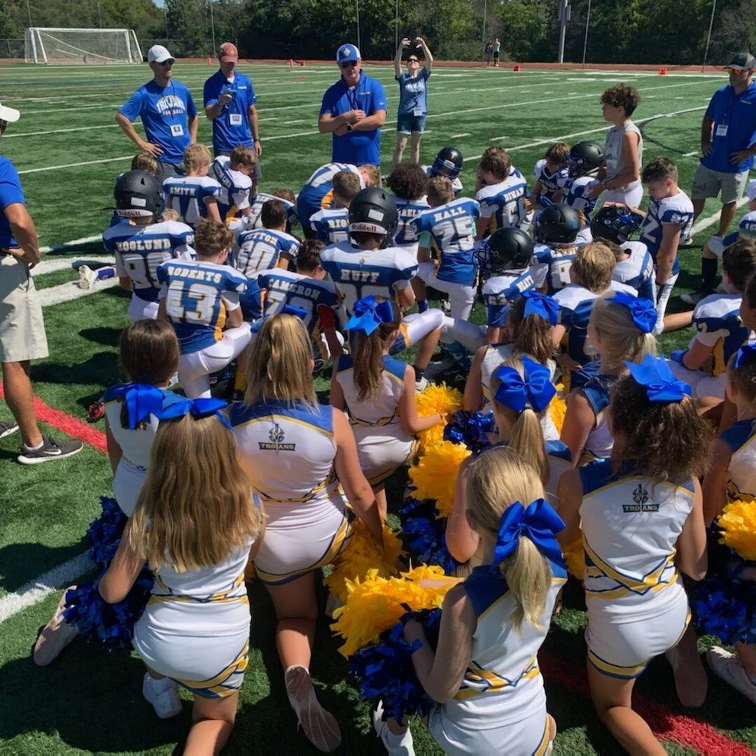 Week 5: JPW Football and JPW Cheer
Last weekend, our JPW players fought HARD against the 1st place team. We didn't come out on top score-wise, but we're always on top when it comes to character and heart! Our JPW cheerleaders kept us engaged and fire