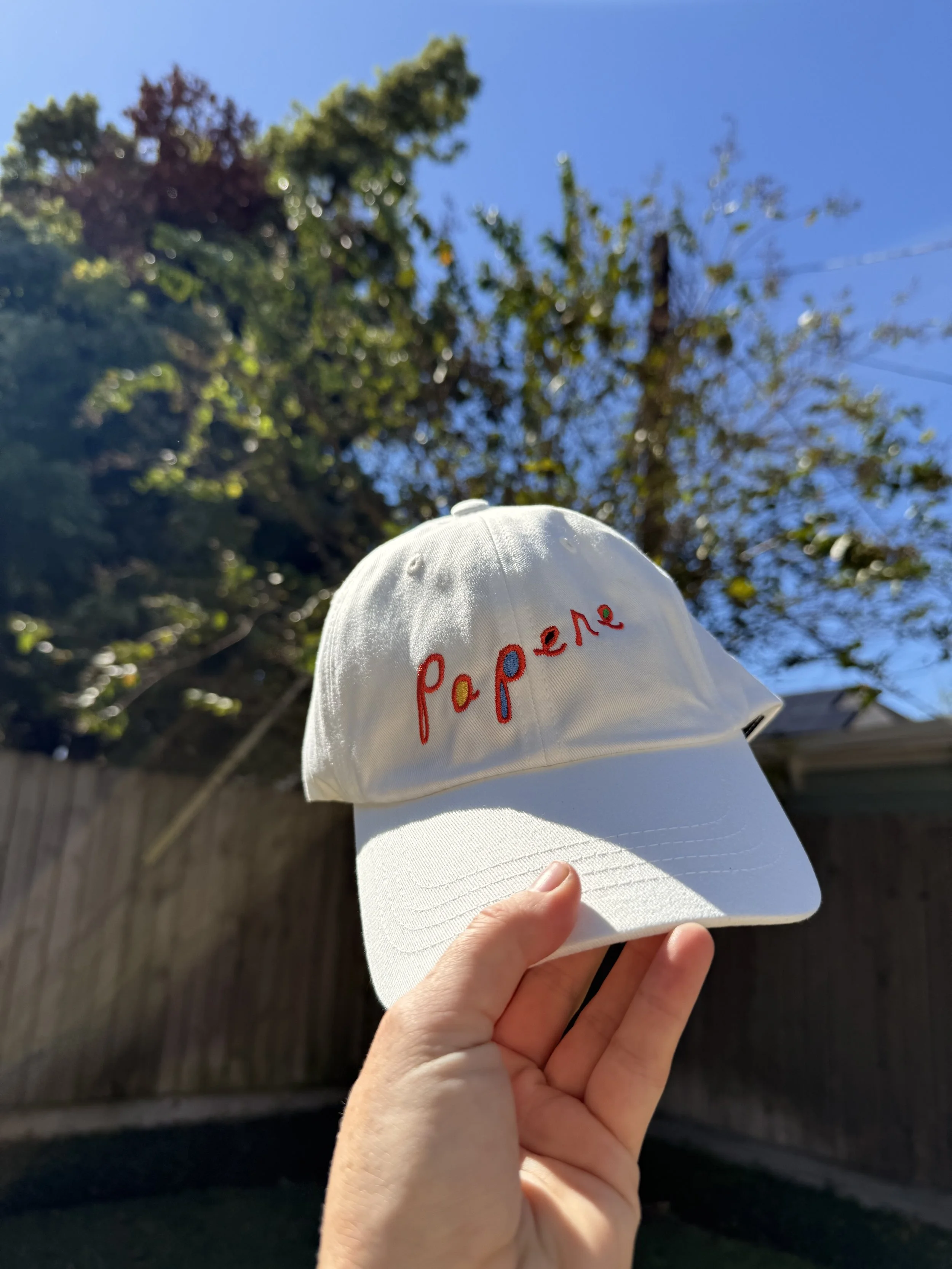 White Dad Hat