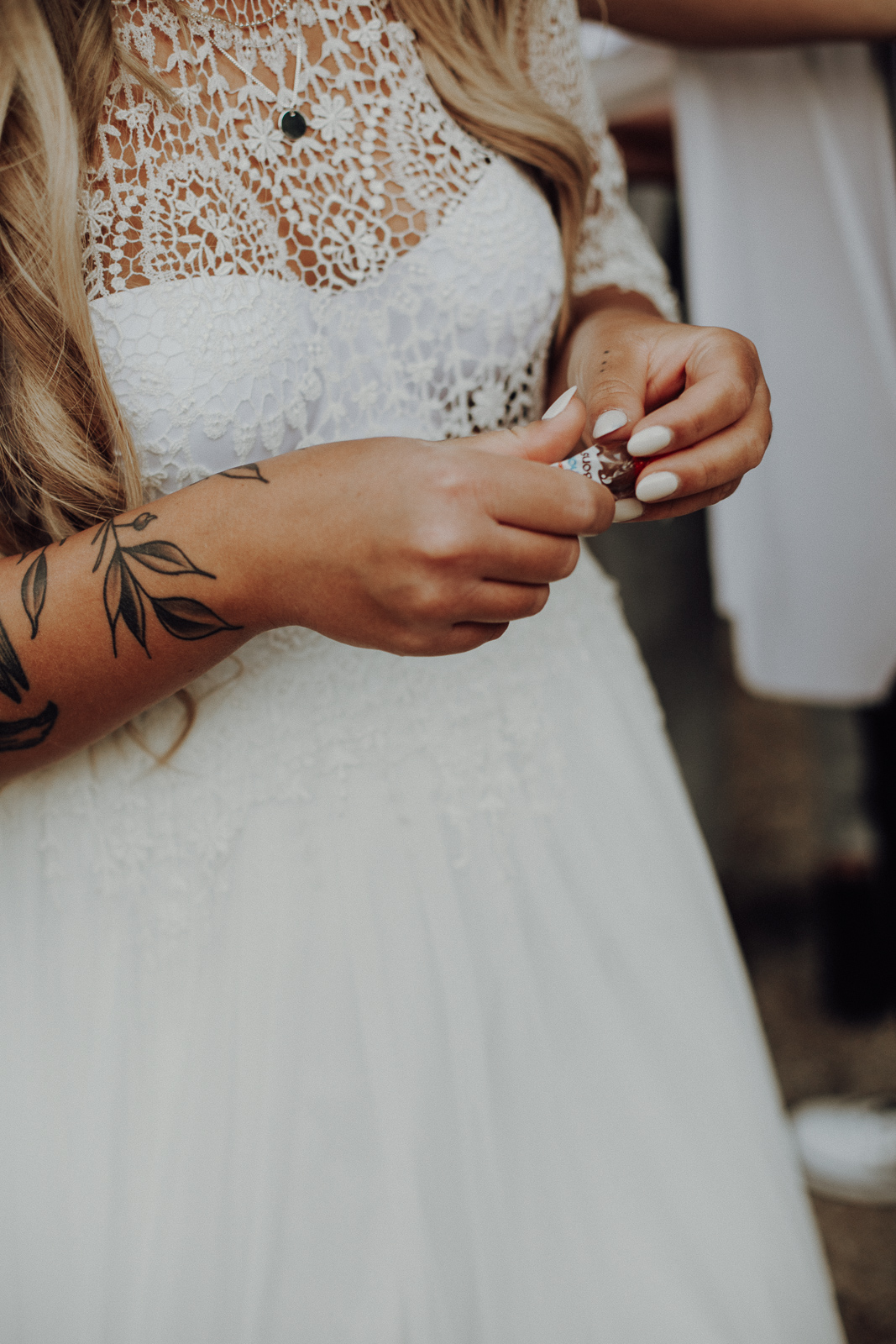 bridal lace details