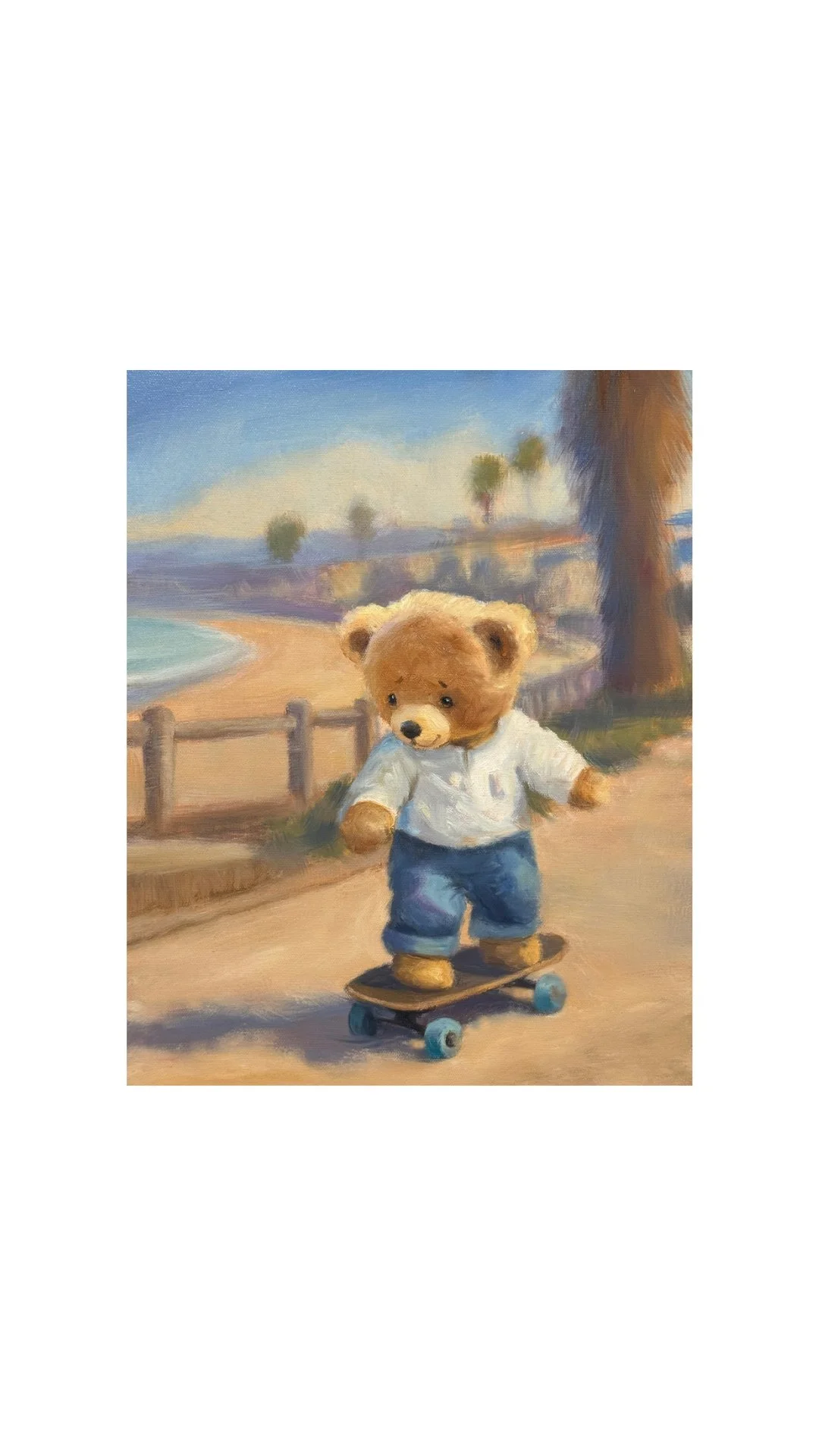 Skateboard boy 12x16”