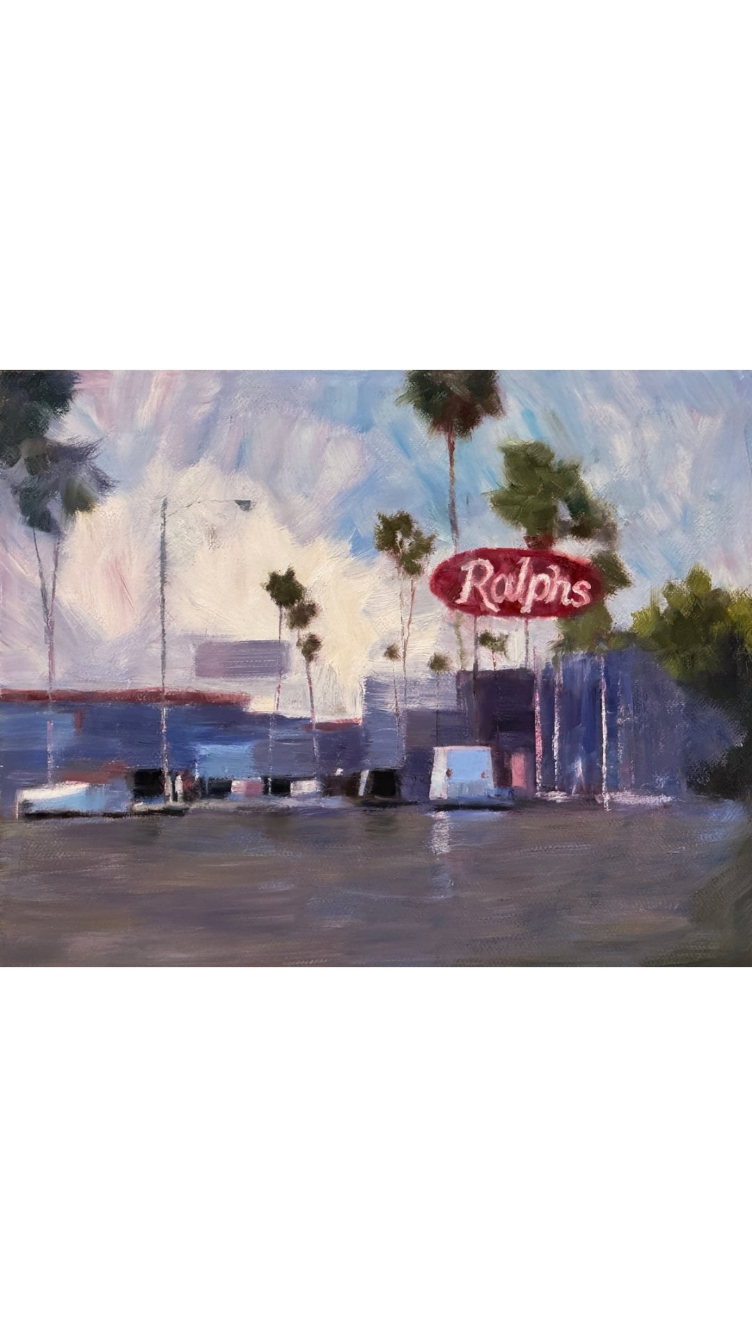 Errands in the Rain. Oil on Board 16x20”