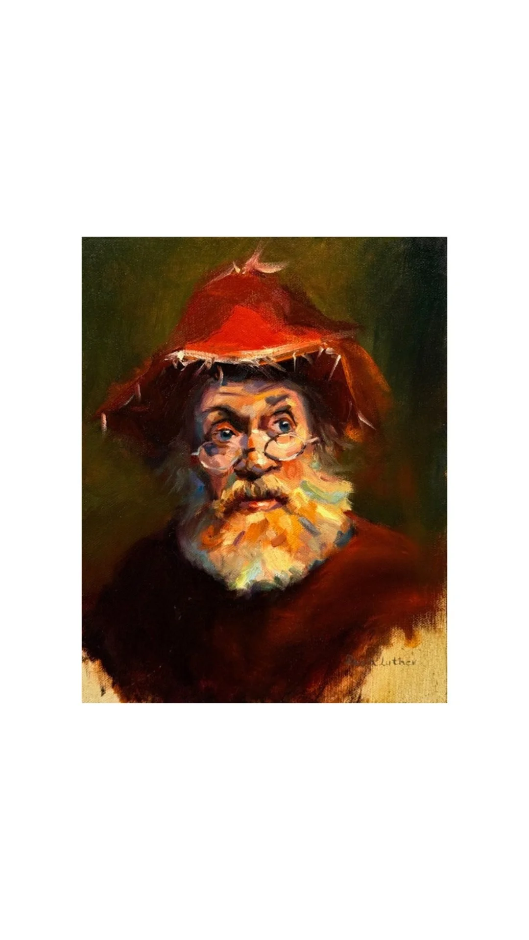 Santa of the poor oil canva.jpg