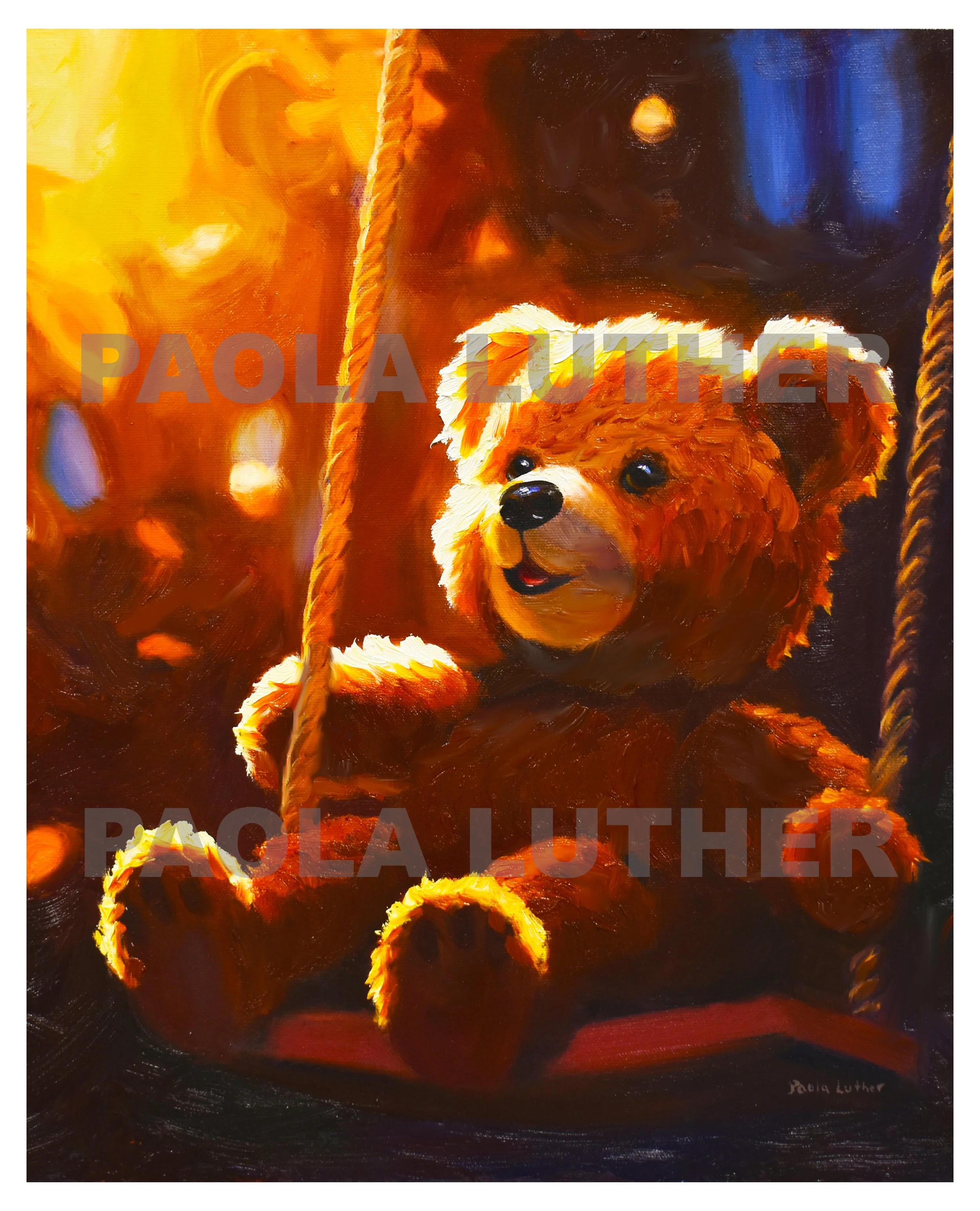 Autumn swing 18x18" ©