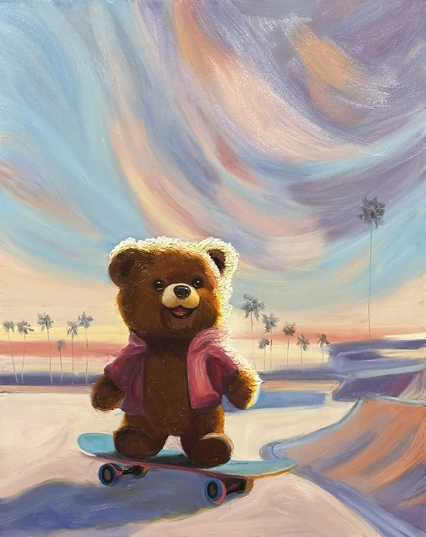 Beach Skating 24x30"