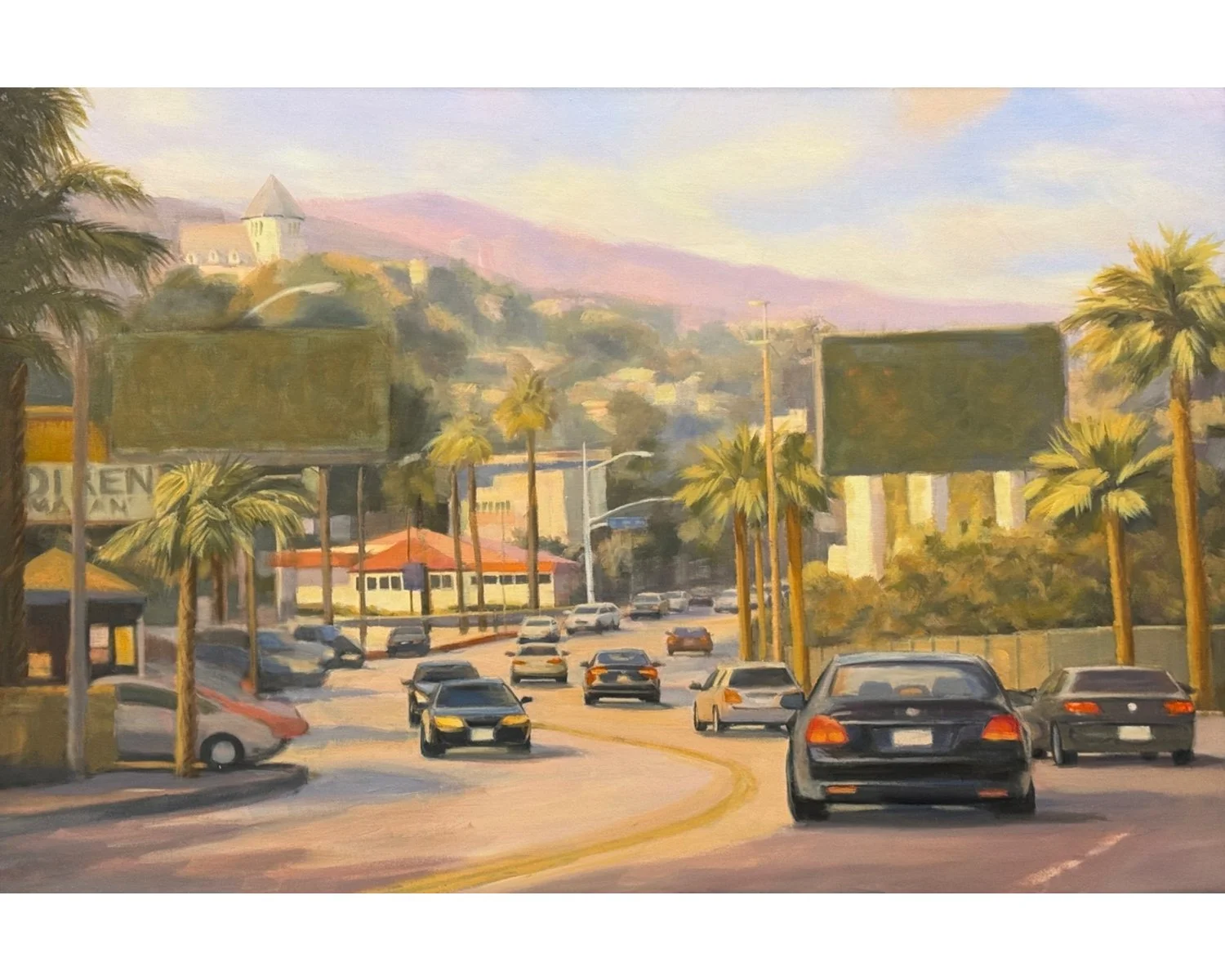 Billboard City, oil on canvas 24x36”