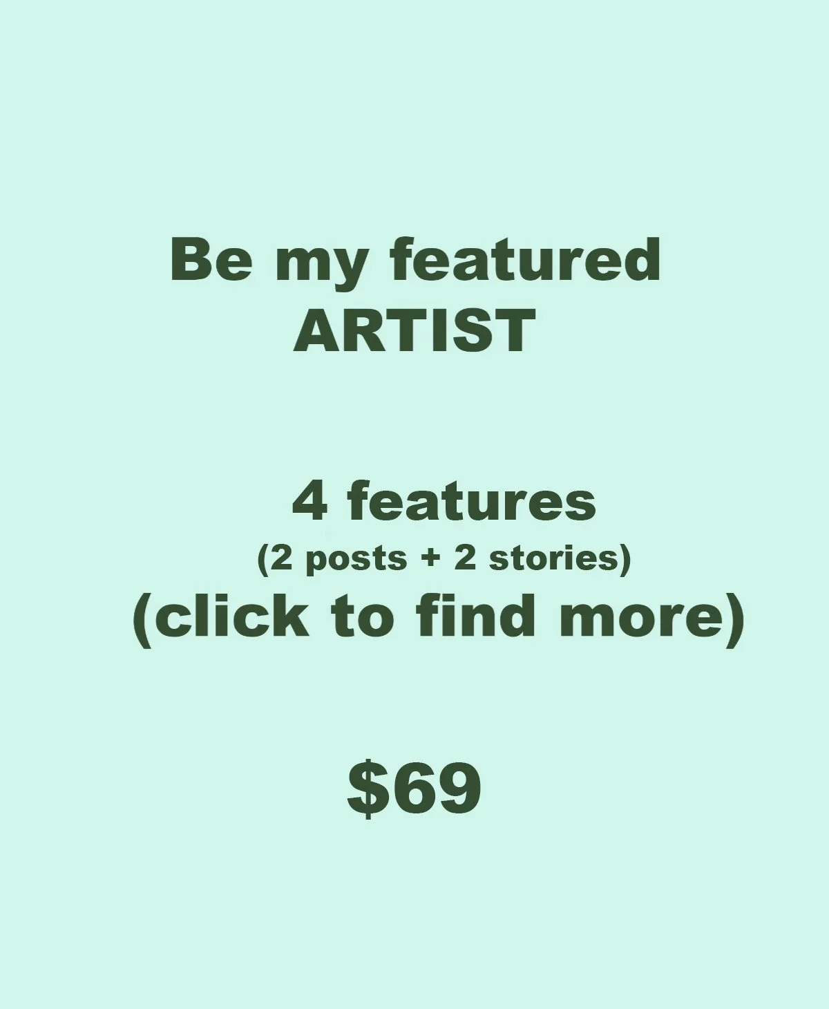 Be my featured artist with 4 features