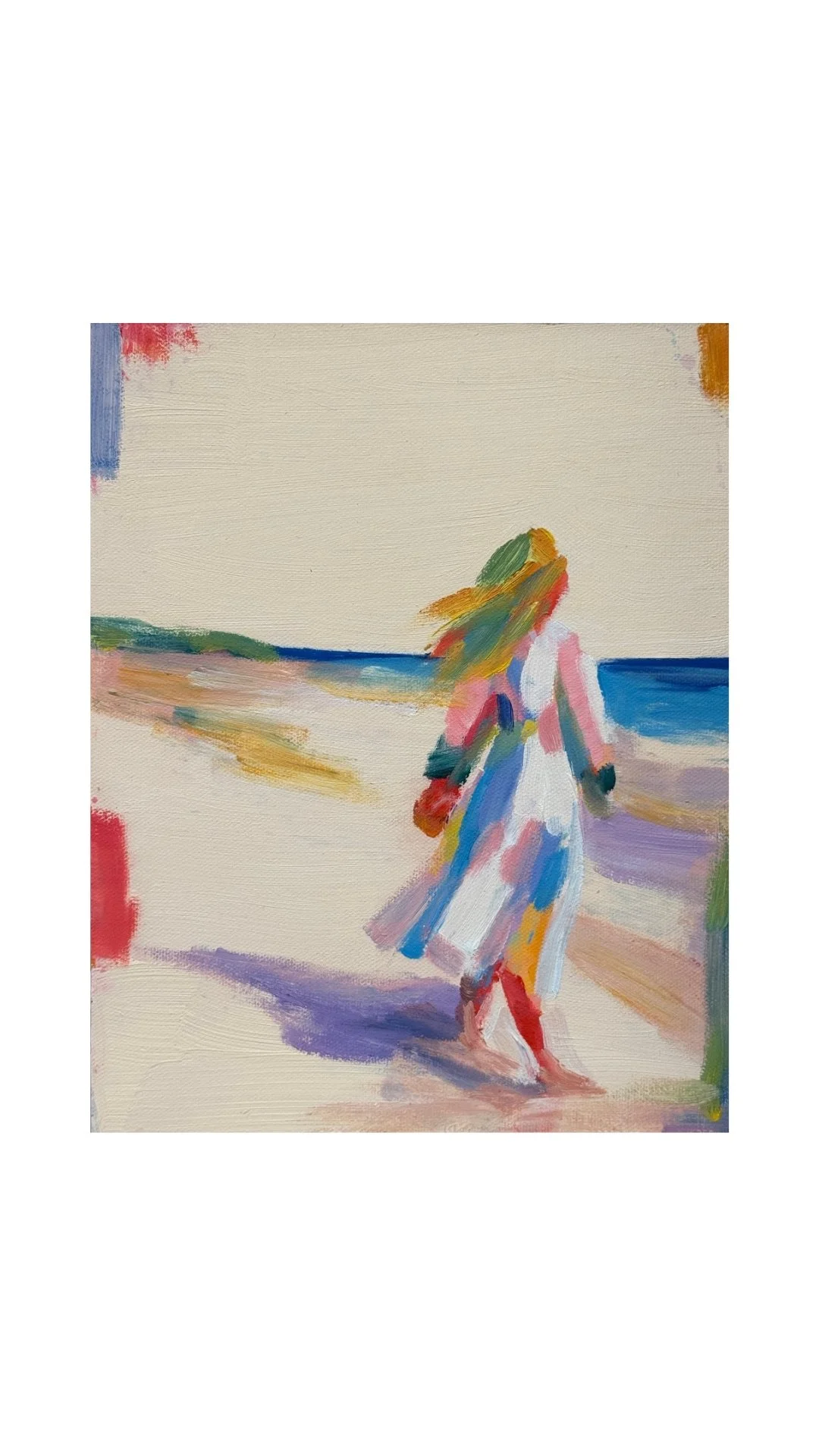 walking abstract 8x10"